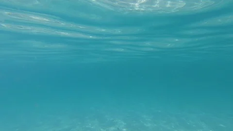 Slow motion of cala major beach on mallorca under the water Stock Footage 122170443