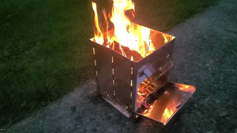 Slow Motion Campfire Stock Footage 201579898
