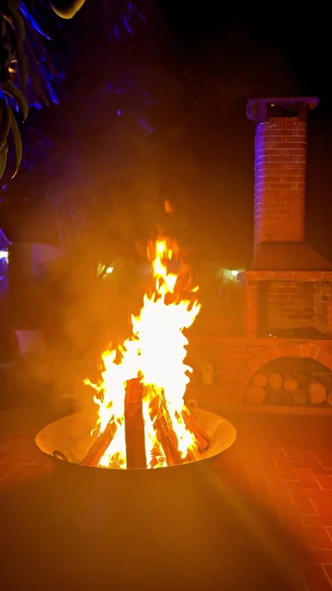 Slow motion of Campfire Stock Footage 277923754