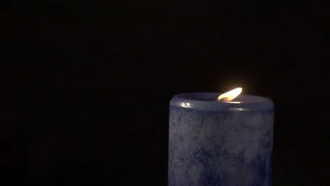 Slow Motion Candle Blown Out 1 Stock Footage 77151118