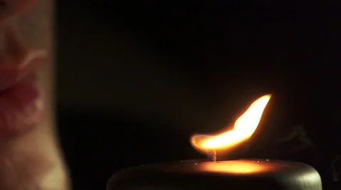 Slow motion of candle Video stock 47003374