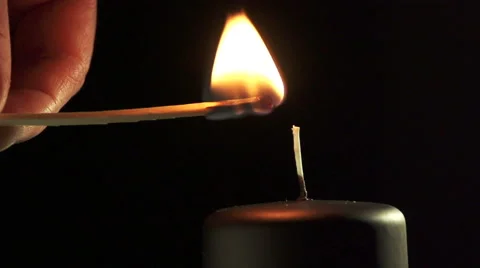 Slow motion of candle Видео 47003395