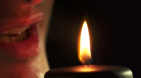Slow motion of candle Stock Footage 47003712