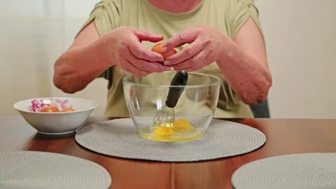 Slow Motion Captures Traditional Cooking Skills Passed Through Generations Stock Footage 337481480