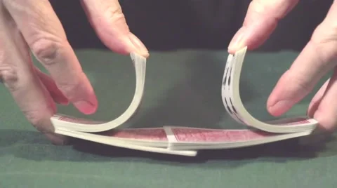Slow Motion Card Shuffle Stock Footage 46759489