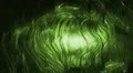 slow motion cascading sheet of water in green loop HD Footage