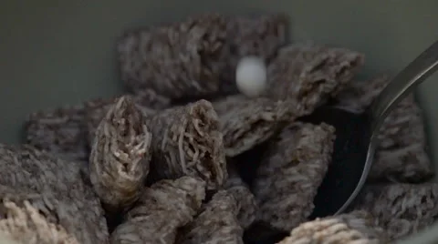 Slow motion cereal 3 Stock Footage 52064345