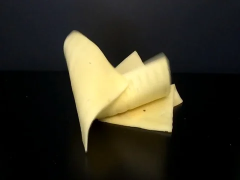 Slow motion cheese falls Vídeos de archivo 86282025