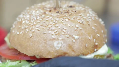 Slow motion of Chef Cooking in the Kitchen, Restaurant wok fire cooking Close up Stock Footage 142900895