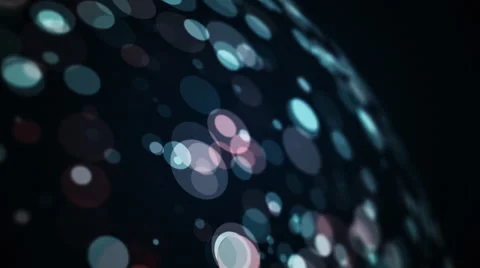 Slow motion of circles on surface of sphere Stock Footage 67897359
