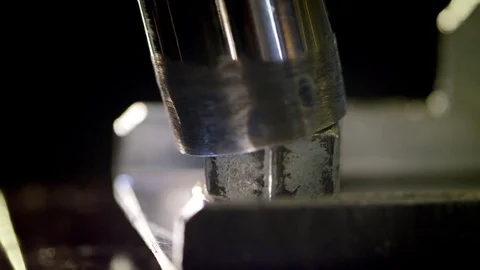 Slow-Motion Clip Of Nut Being Drilled Into Place Stock-Footage 77105446