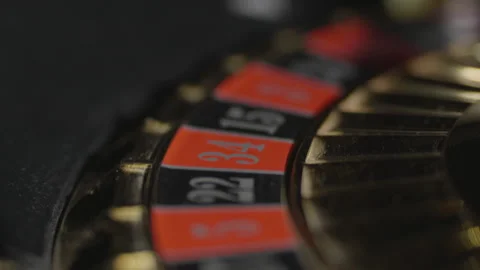 Slow motion close-up ball on number 1 with numbers left 库存影片 335699850