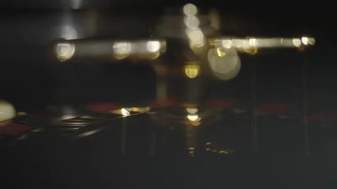 Slow motion close-up ball on number with wheel background 库存影片 335699868