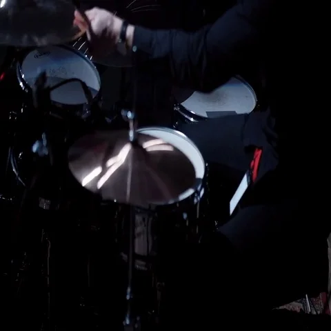 Slow Motion -  Close up of Drummer's Hands Stock Footage 69517438