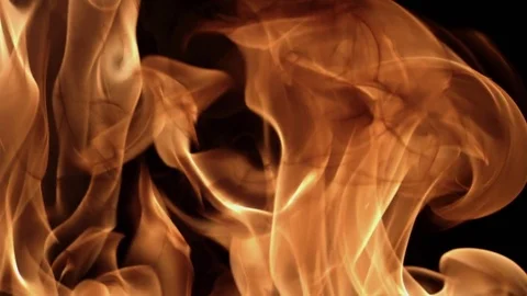 Slow motion close up of fire Stock Footage 79504872