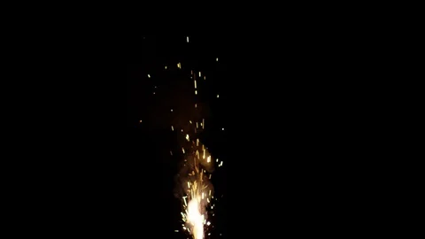 Slow motion close up of fireworks and sparklers Stock Footage 107983672