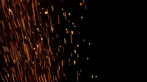Slow motion close up of fireworks and sparklers Stock Footage