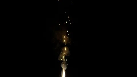 Slow motion close up of fireworks and sparklers Stock Footage 107984912