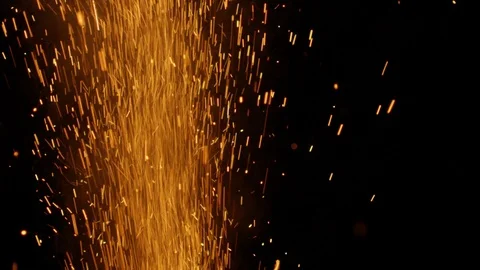 Slow motion close up of fireworks and sparklers Stock Footage 107985167
