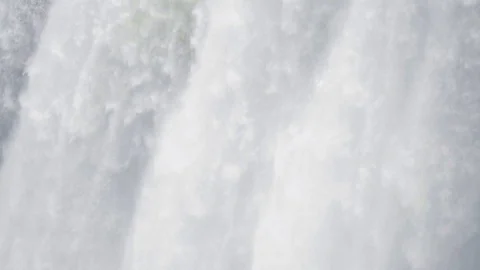 SLOW MOTION: Close up large waterfall for background Stock-Footage 94759148