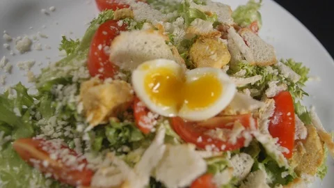 Slow motion close up meal Stock Footage 121828646