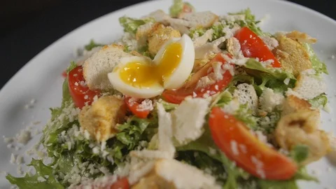 Slow motion close up meal Stock Footage 121828670