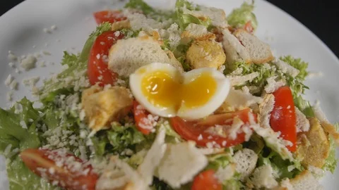Slow motion close up meal Stock Footage 121828723