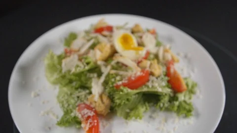 Slow motion close up meal Stock Footage 121828757