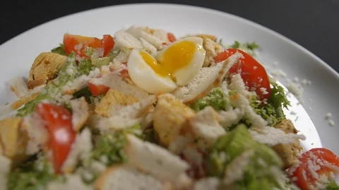 Slow motion close up meal Stock Footage 121828803