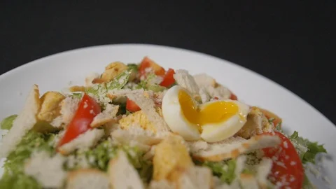 Slow motion close up meal Stock Footage 121828827