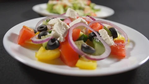 Slow motion close up meal Stock Footage 121828846