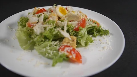 Slow motion close up meal Stock Footage 121828875