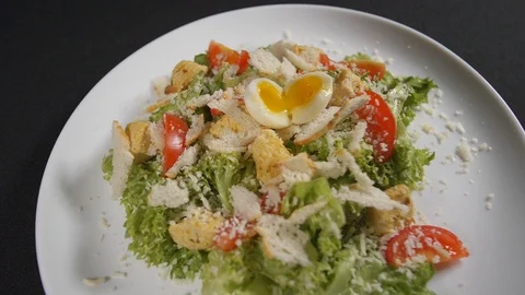 Slow motion close up meal Stock Footage 121828889