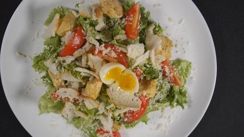 Slow motion close up meal Stock Footage 121828931