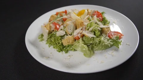 Slow motion close up meal Stock Footage 121828946