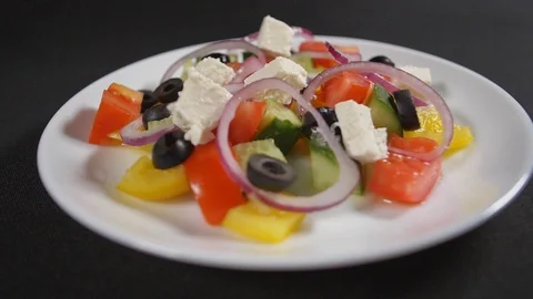 Slow motion close up meal Stock Footage 121828976