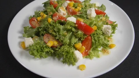 Slow motion close up meal Stock Footage 121829030