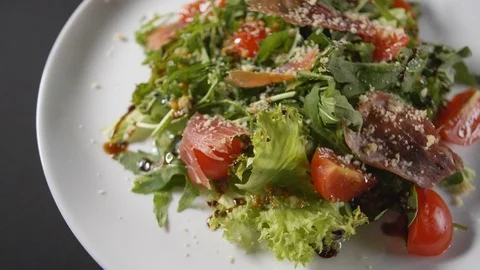 Slow motion close up meal Stock Footage 121829214