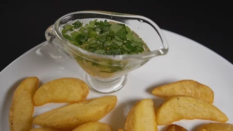 Slow motion close up meal Stock Footage 121829288