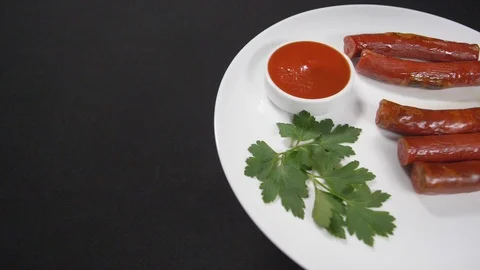 Slow motion close up meal Stock Footage 121829458