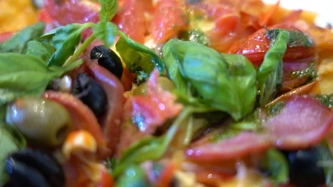Slow motion close up meal Stock Footage 122257771