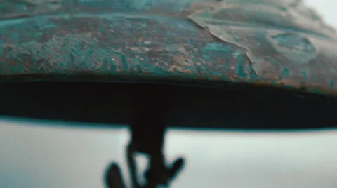 Slow motion close up rusty bell ferry Stockbeeldmateriaal 51702582