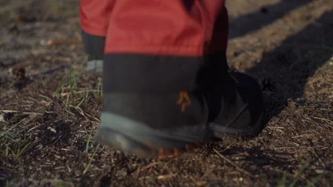 Slow motion close-up of shoes Stock Footage 98411239