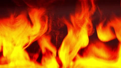 Slow motion close-up shot of an artificial fire flame Stock Footage 144877620