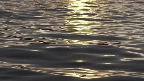 Slow Motion Close-up of Small Waves Moving Across the Ocean Surface, Paraty Stock Footage 320635024