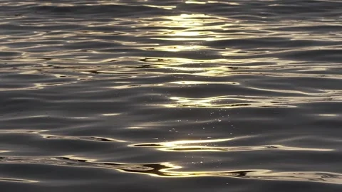 Slow Motion Close-up of Small Waves Moving Across the Ocean Surface, Paraty Stock Footage 320635039