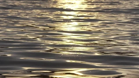 Slow Motion Close-up of Small Waves Moving Across the Ocean Surface, Paraty Stock Footage 320635040