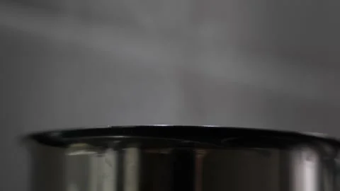 Slow motion close up smoke boiling water. Stock Footage 339805914