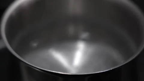 Slow motion close up smoke boiling water. Stock Footage 339805917