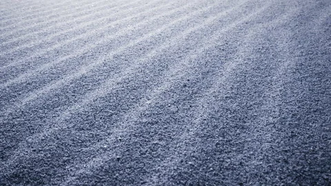 A slow motion close up view of fine, shimmering sand grains reflecting light Stock Footage 302584350